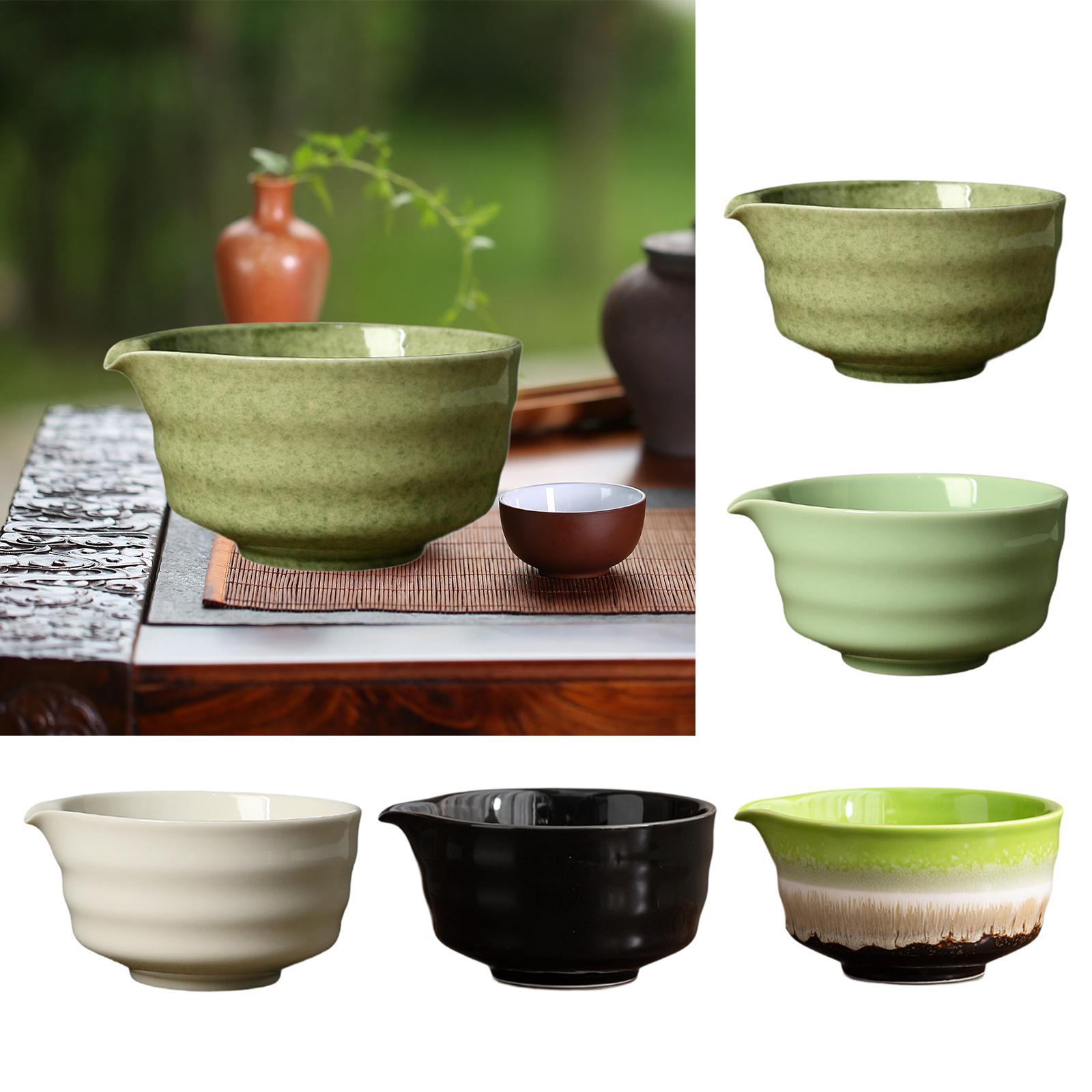 Matcha Bowl Chawan - ชามมัทฉะเซรามิกพร้อมพวยถ้วยชาญี่ปุ่นสําหรับเพื่อนครอบครัวเริ่มต้นชามมัทฉะเซรามิกที่ทําด้วยมือสําหรับปัด