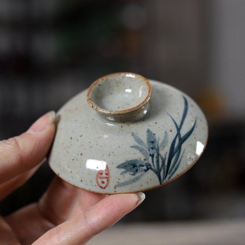 Handpainted จีน Sancai Gaiwan  - Matcha Bowl Chawan บทวิจารณ์และราคา